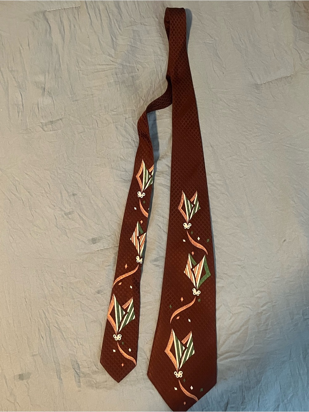 Wembley Brown Textured Necktie